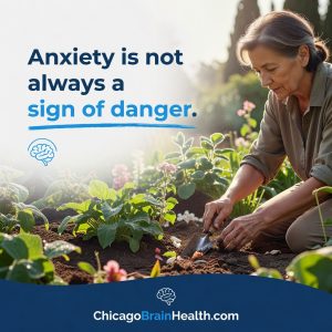 Anxiety is not always a sign of danger
