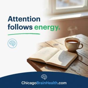 Attention follows energy