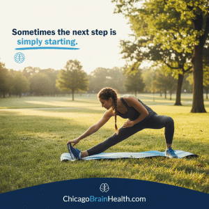 Sometimes the next step is simply starting